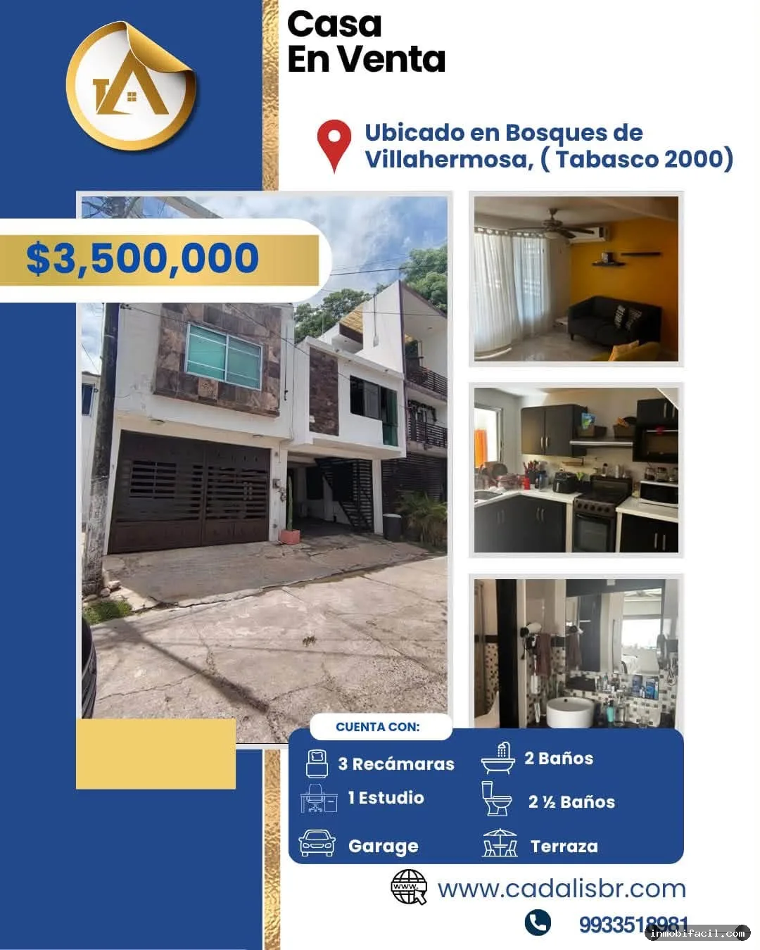 Casa en venta en Tabasco 2000!